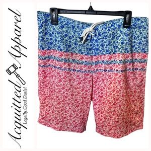 Red Camel Men's Tropical Swim Board Shorts With Pockets